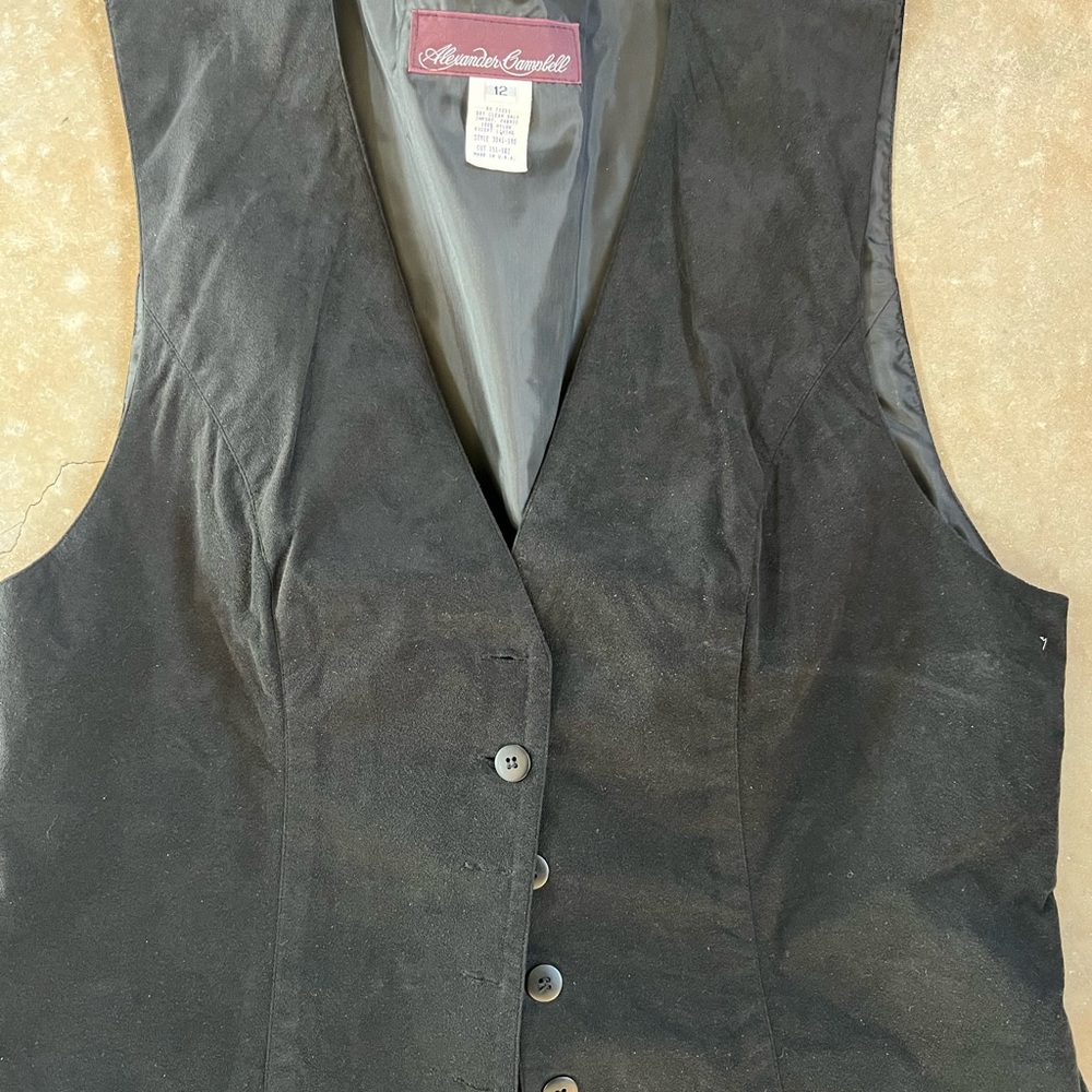 Alexander Campbell suede vest